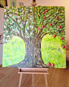 Apfelbaum – Blüte & Äpfel – Meine Magie